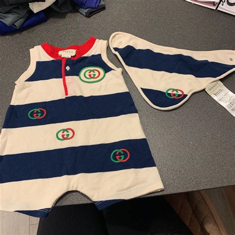 gucci baby grow sale|designer babies wearing gucci.